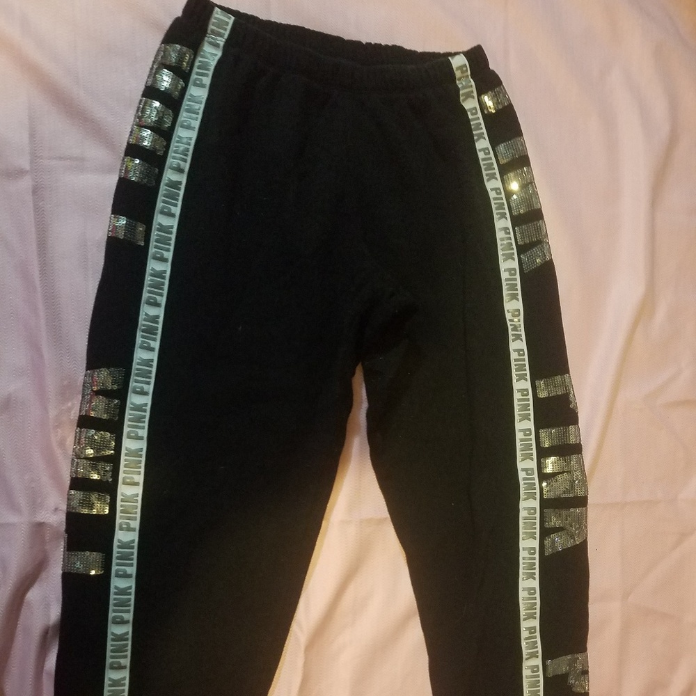 Pink sweat pants